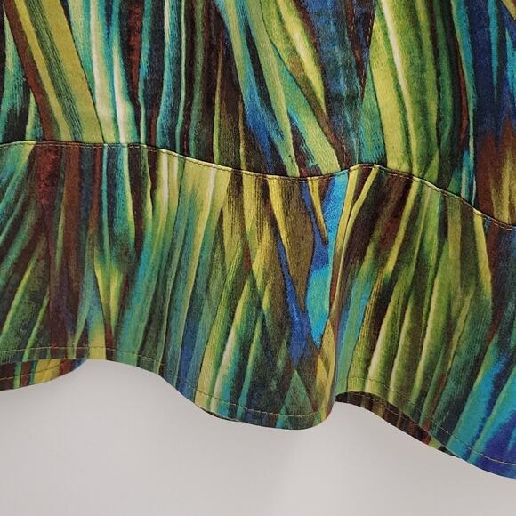 Draper's & Damon's Women's Multi Colored Lightweight Zip Front Jacket Size L - Picture 6 of 10